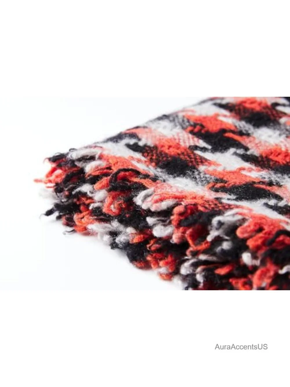 100% Cashmere Fringed Scarf Soft Winter Wrap Elegant Gift